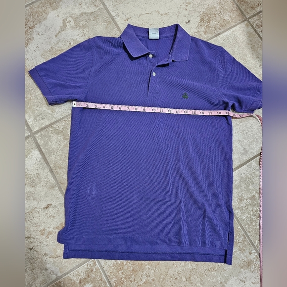 Brooks Brothers Men Medium Purple Polo Shirt Cotton Slim Fit Preppy Classic Golf - Picture 5 of 6